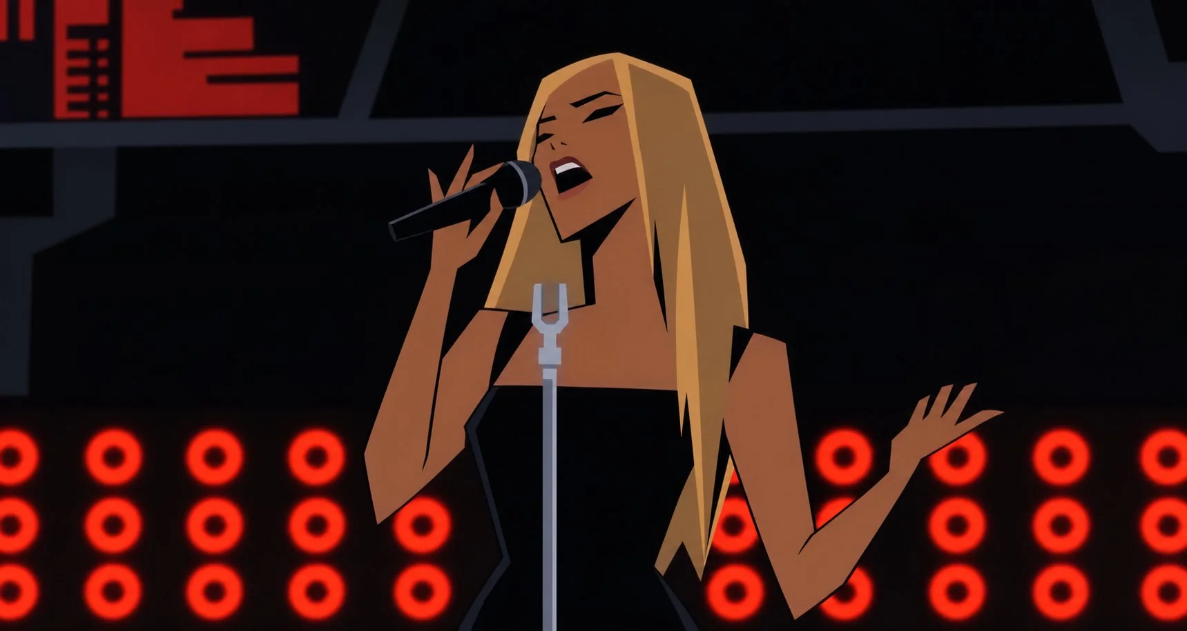 Mona Lisa 1 Batman Beyond inspired singer scene